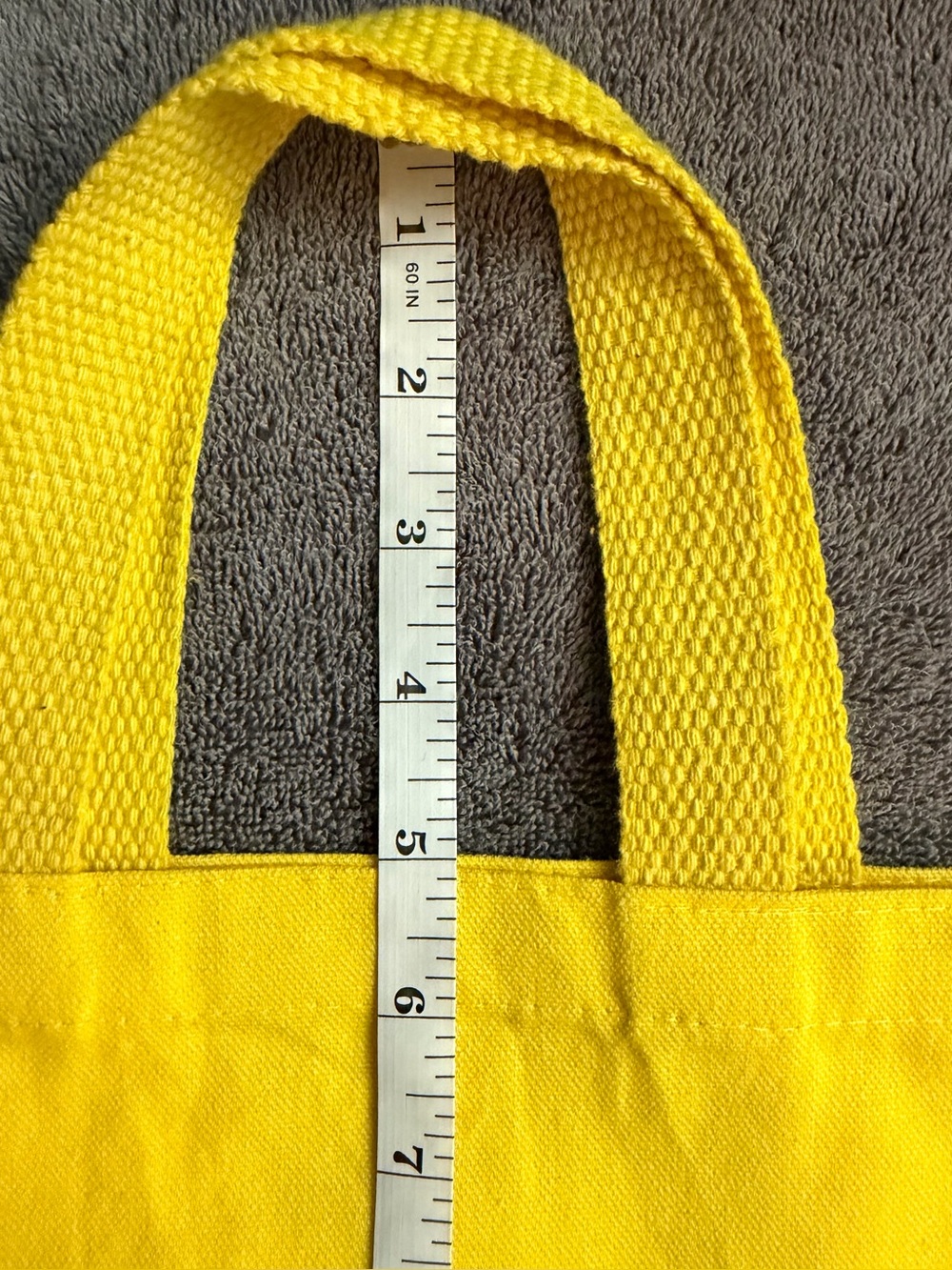 Reusable Canvas Gift Bag - Yellow Floral Canvas Tote Bag - Picture 4 of 7
